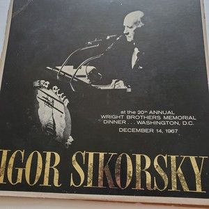Igor Sikorsky 20th Annual Wright Brothers Memorial Vinyl LP Record Album 1967